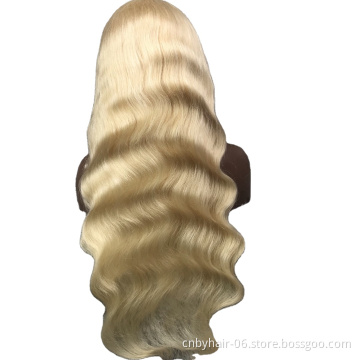 China lace wig vendors wholesale cheap price good quality Russian blonde 613 human hair lace front wig
